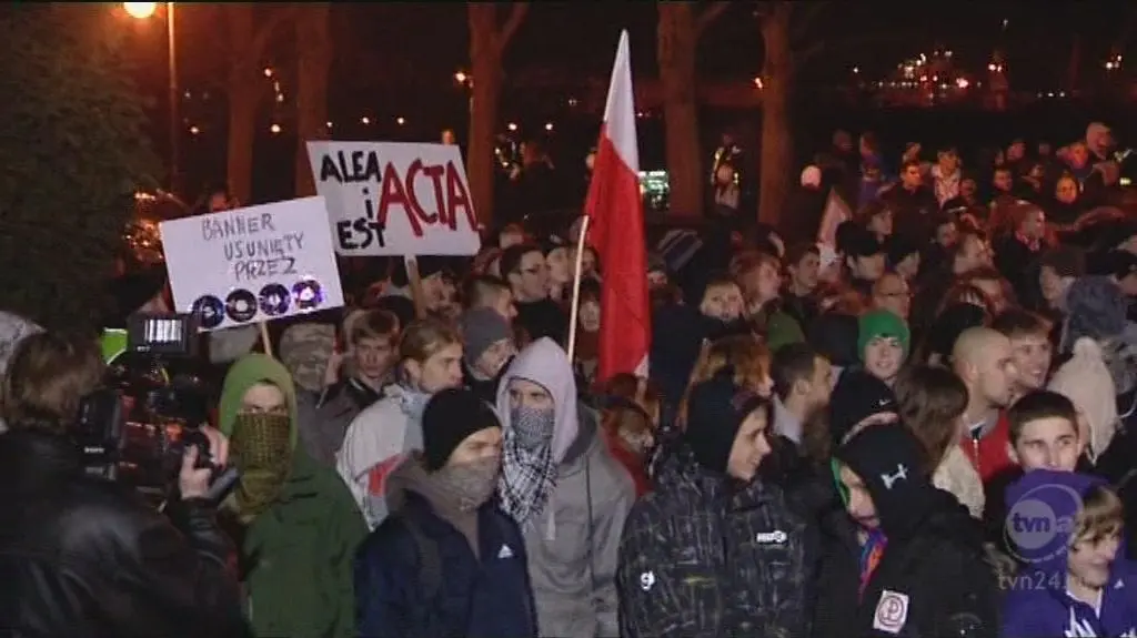 Ulice Szczecina w środę wieczorem (TVN24)