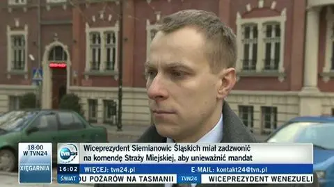 Urząd miasta tłumaczy rozmowę wiceprezydenta
