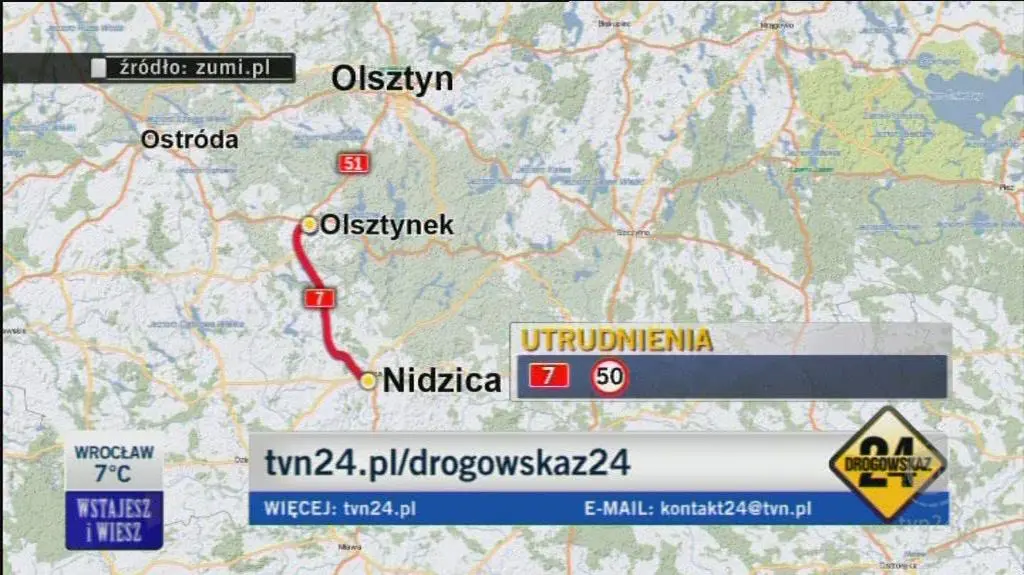 Utrudnienia i remonty (Drogowskaz 24)
