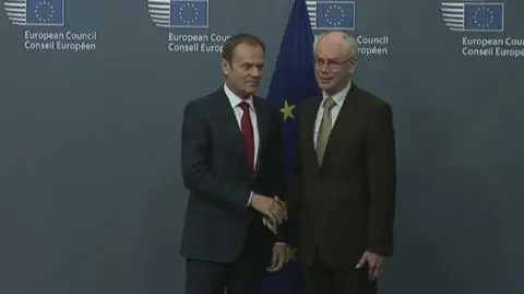 Van Rompuy powitał Tuska w Brukseli