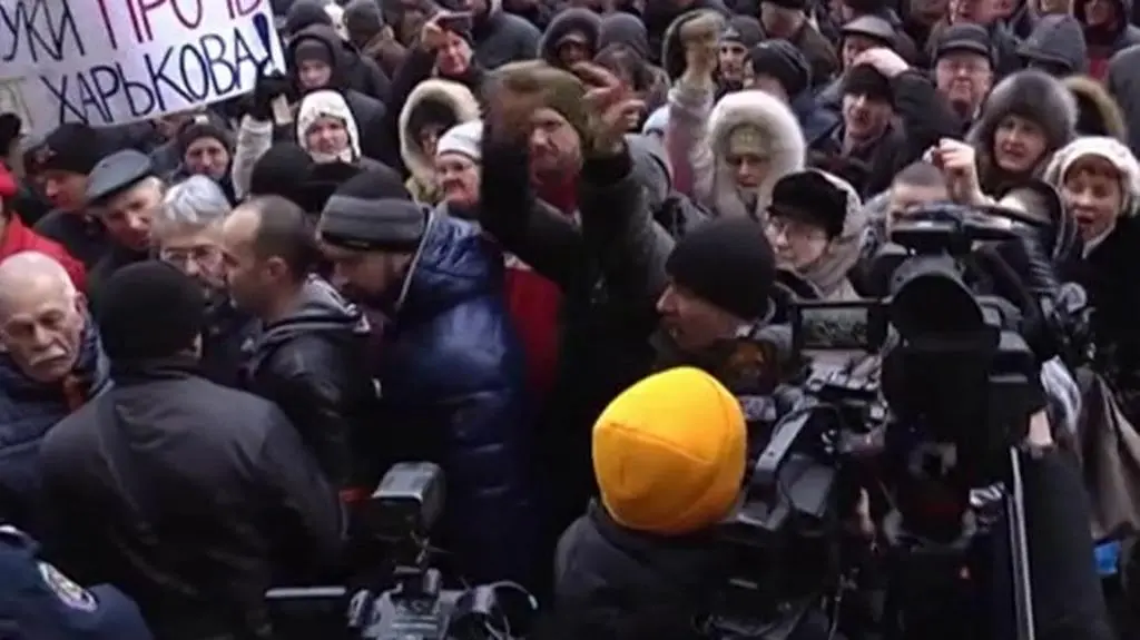 W Charkowie zawisła rosyjska flaga 