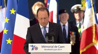 W czasie obchodów rocznicowych przemówienie wygłosił Francois Hollande