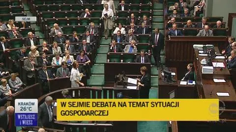 W imieniu PiS głos zabrała Beata Szydło (TVN24)