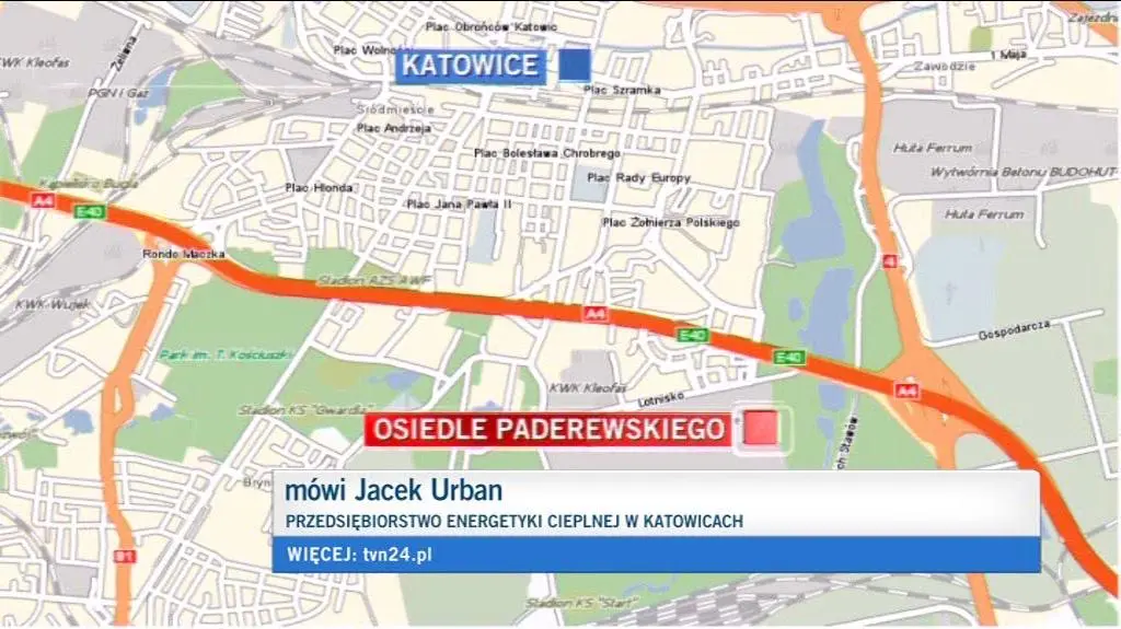 W Katowicach pękła rura