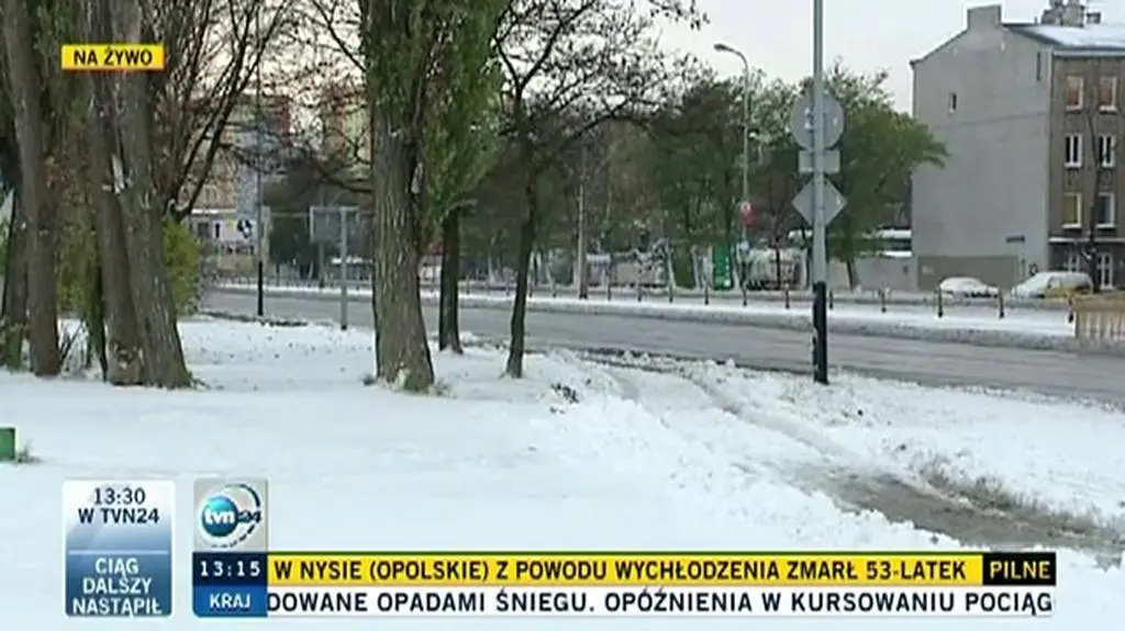 W Łodzi chodniki nie odśnieżone