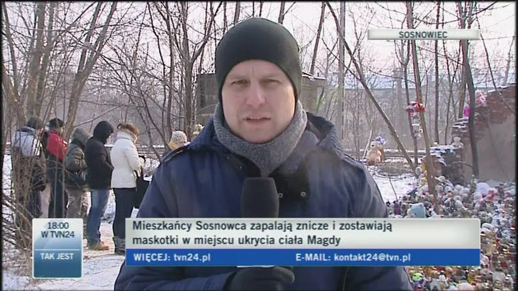 W miejscu, gdzie została znaleziona Magda wciąż palą się znicze