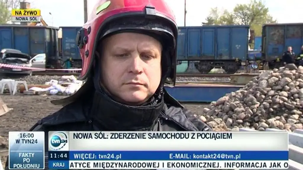 W Nowej Soli samochód zderzył się z pociągiem