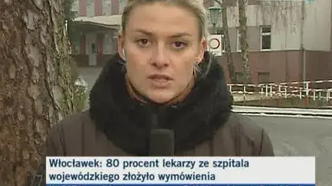 W szpitalu wojewódzkim we Włocławku wypowiedzenia złożyło około 140 lekarzy