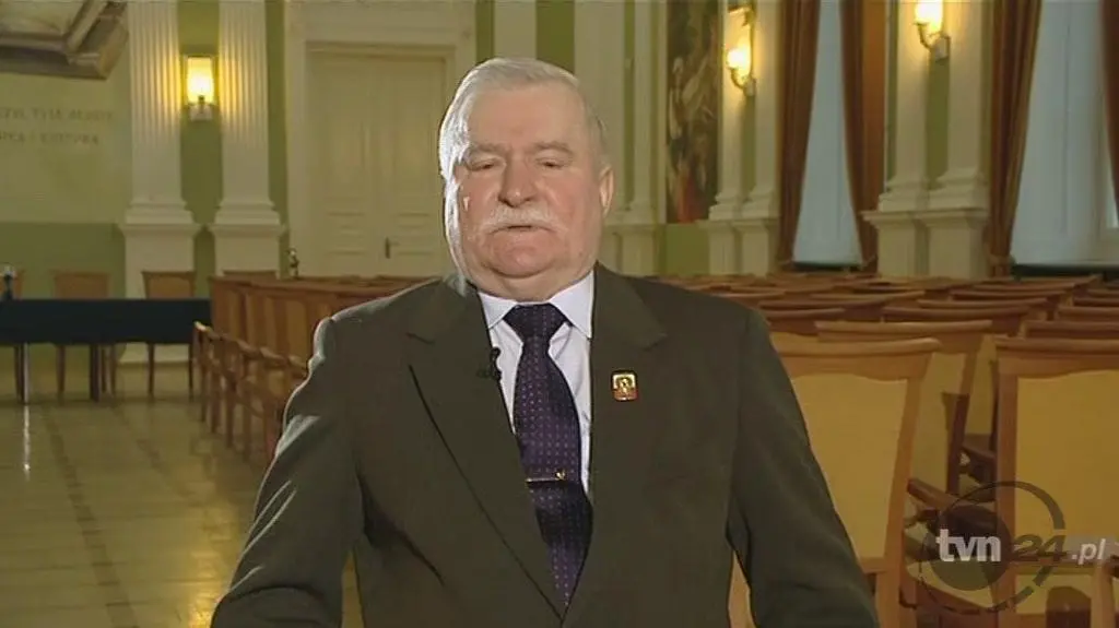 Wałęsa o Jaruzelskim (TVN24)