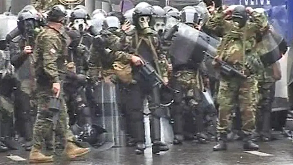 Walki na ulicach Tbilisi