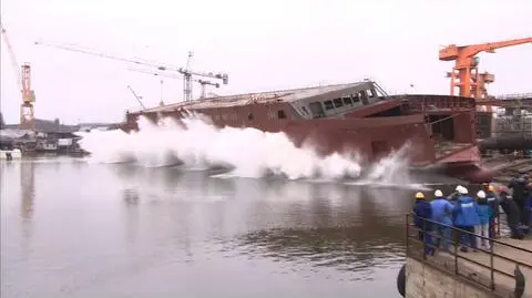 Widowiskowe wodowanie ekopromu