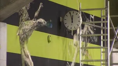 Wielkie malowanie stadionu we Wrocławiu