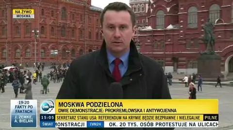 Wielotysięczny marsz w Moskwie. "Za Rosję i Ukrainę bez Putina!" 