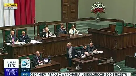 Wincenty Elsner pytał, czyje intersy reprezentuje minister finansów