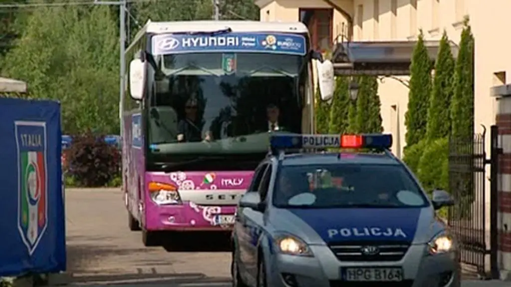Włosi jadą na trening