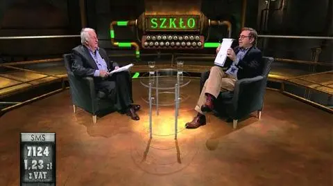 Wojciech Zimiński rysuje portet Jerzego Iwaszkiewicza