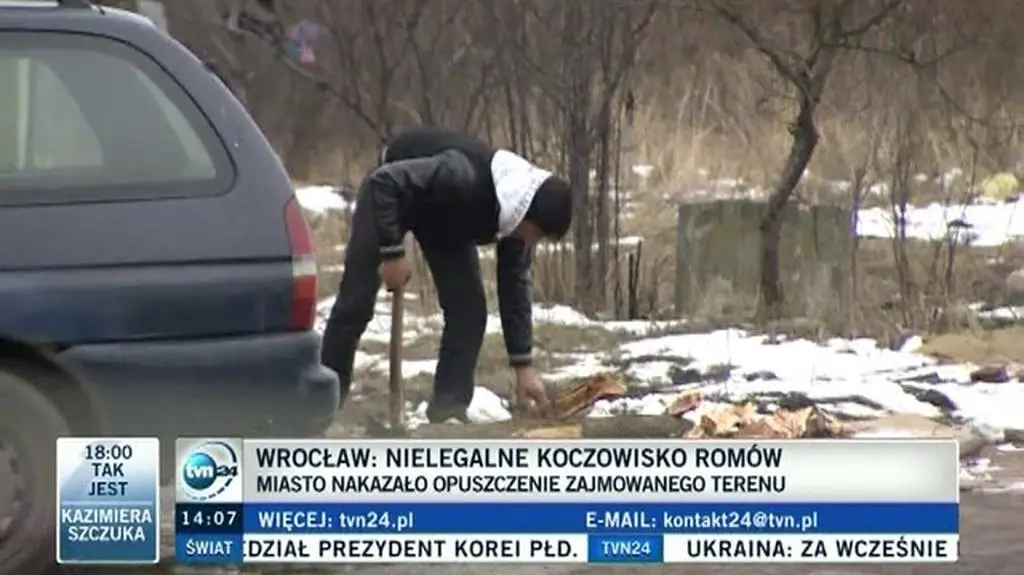 Wrocławscy Romowie nie chcą się opuścić koczowiska