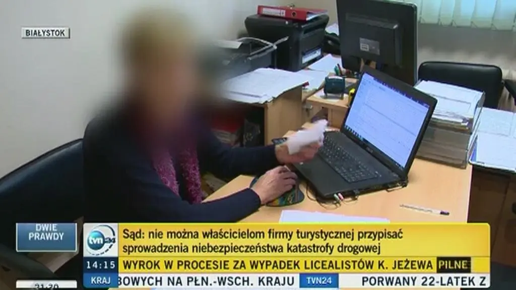 Współwłaścicielka firmy turystycznej powiedziała, że "nikt specjalnie tych kierowców nie wysłał, żeby ci licealiści zginęli"