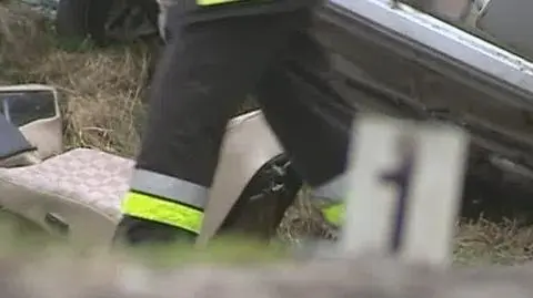 Wypadek koło Szafarni niedaleko Golubia-Dobrzynia