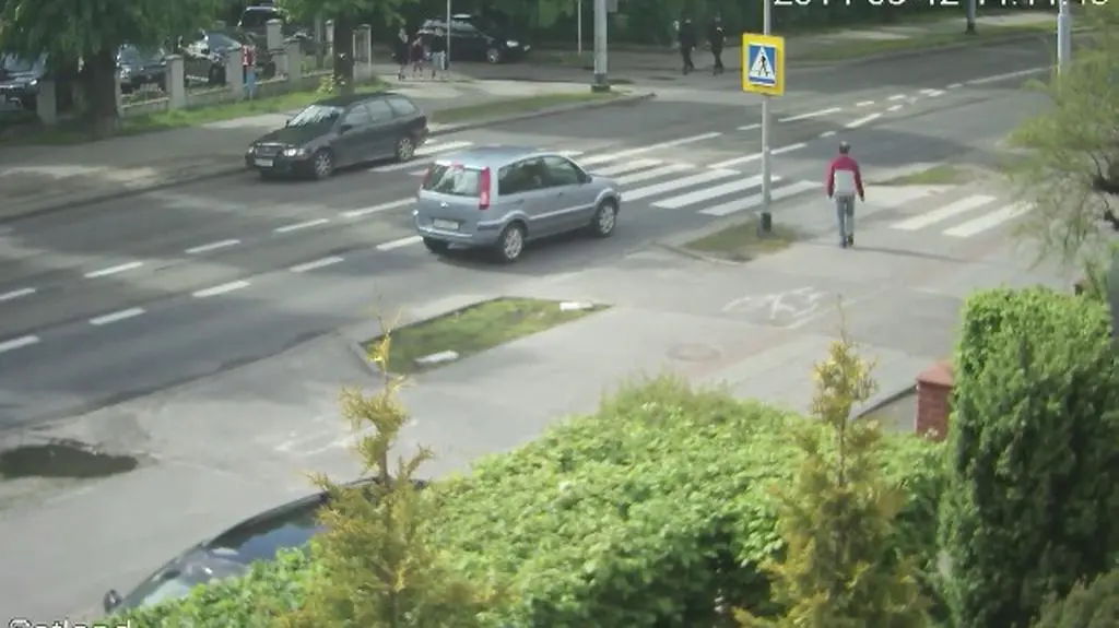 Wypadek na oczach policjantów 