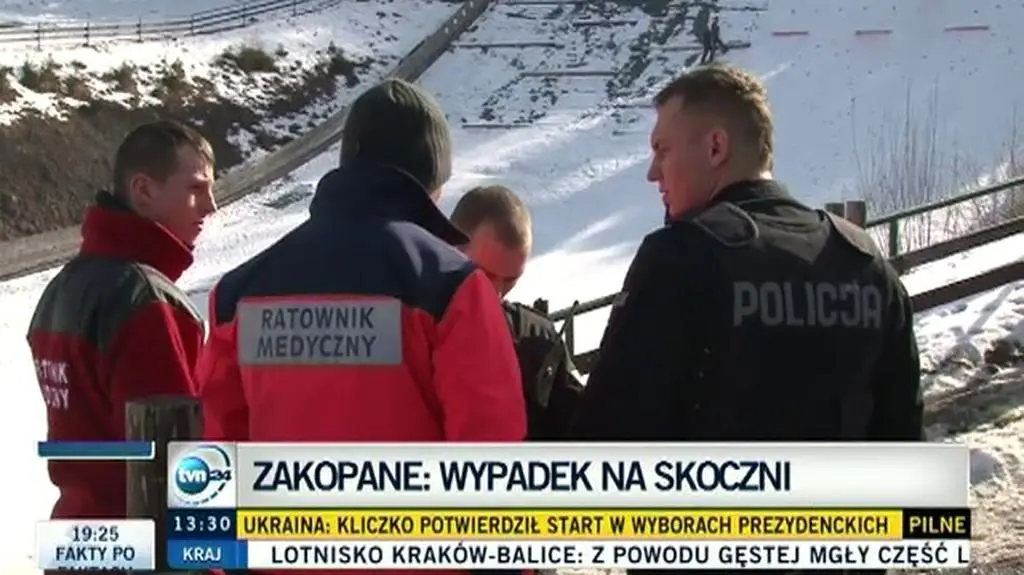 Wypadek na skoczni
