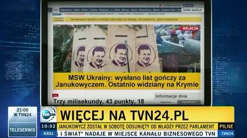 Wysłano list gończy za Janukowyczem