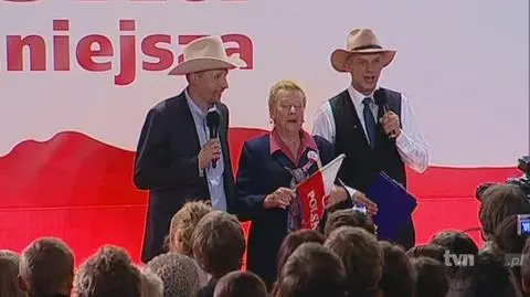 Występ polityków PiS podczas wieczoru wyborczego