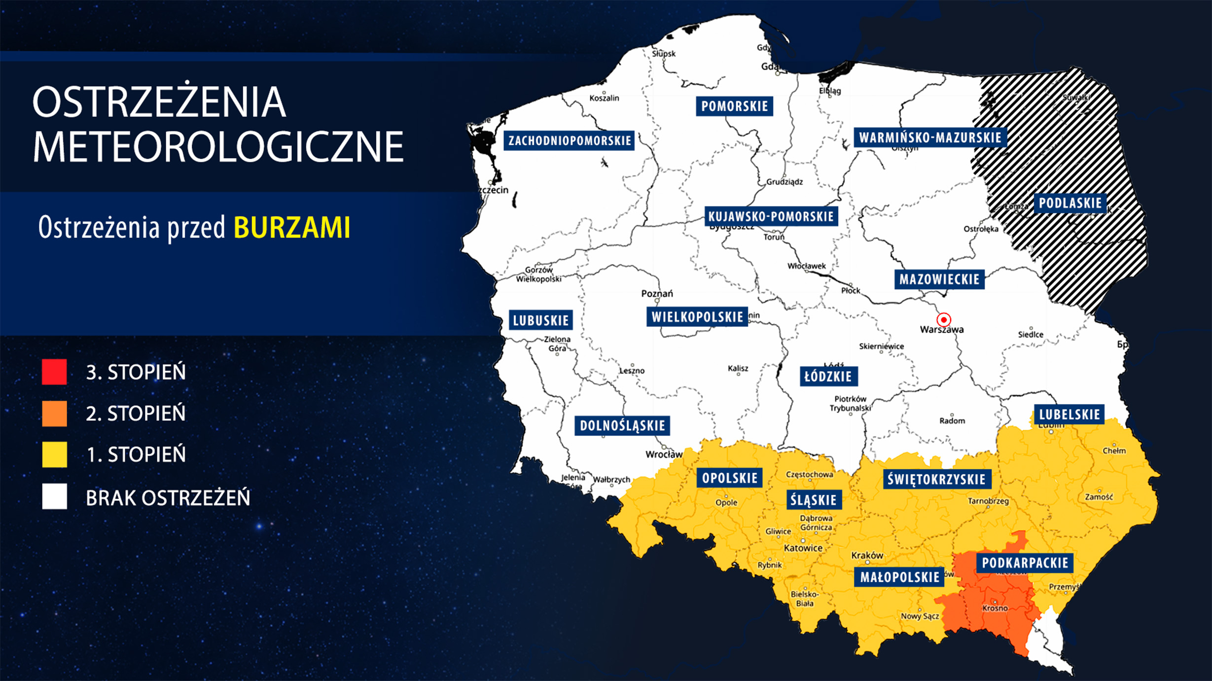 Ostrzeżenia meteorologiczne IMGW 