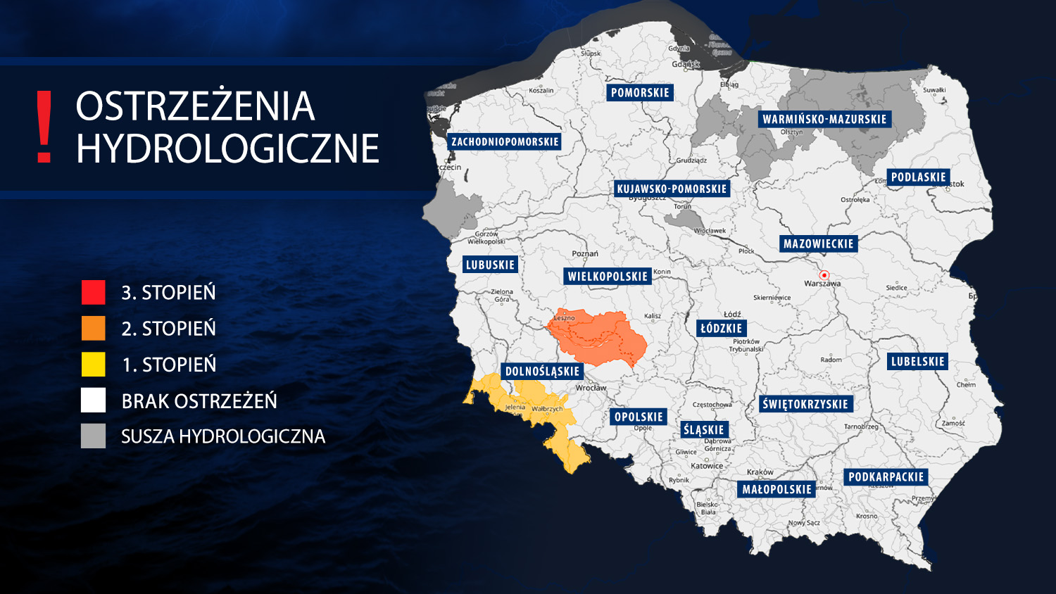 Ostrzeżenia hydrologiczne IMGW