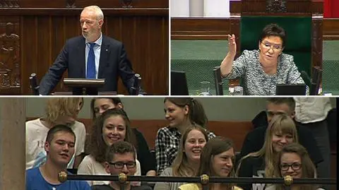 Z mównicy zacytował broszurę edukatorów seksualnych. Kopacz: proszę ostrożniej dobierać słowa, na sali jest młodzież
