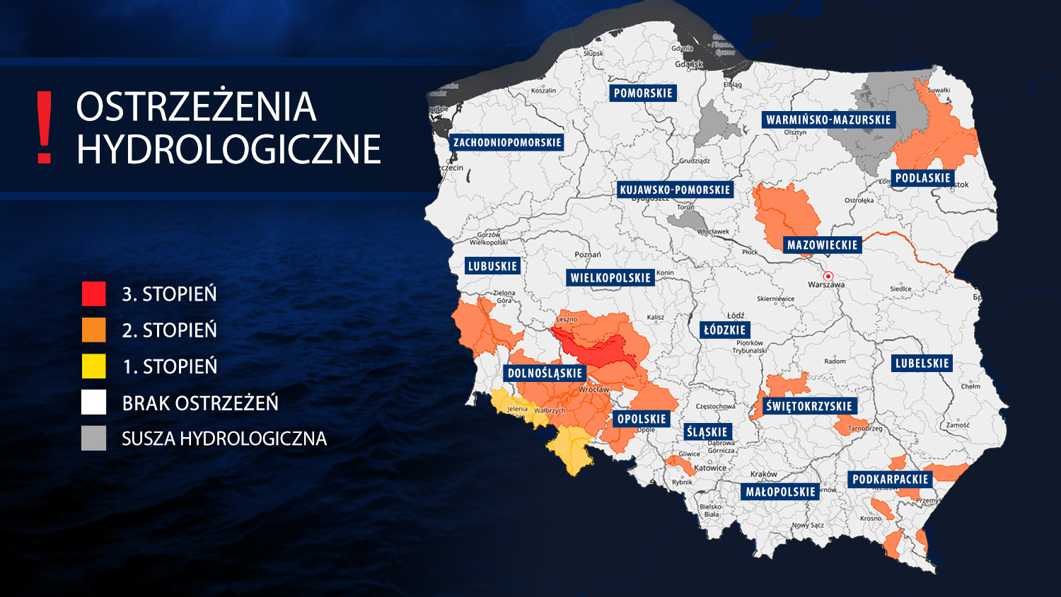 Ostrzeżenia hydrologiczne IMGW