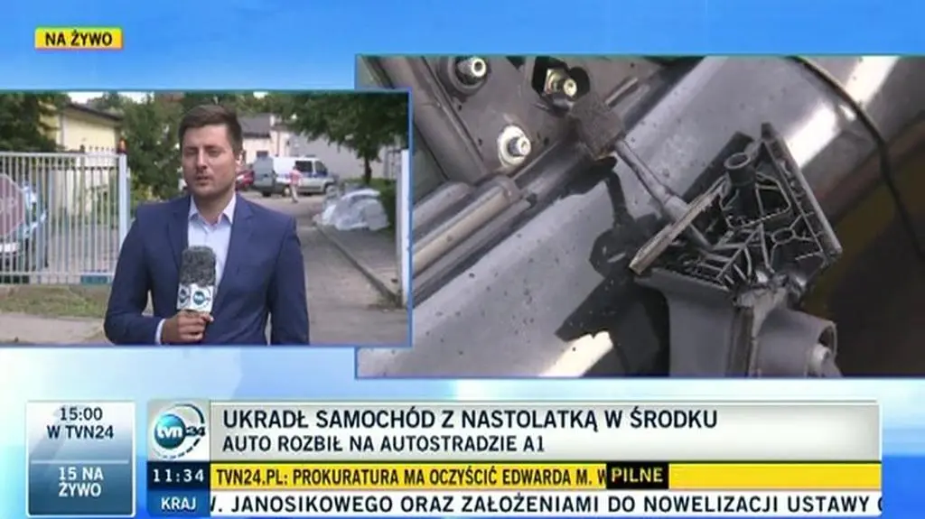 Zabrał samochód ze stacji benzynowej z dzieckiem w środku