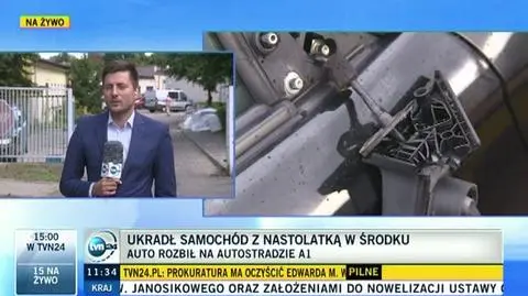Zabrał samochód ze stacji benzynowej z dzieckiem w środku