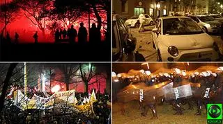 Zadyma podczas "Marszu Niepodległości"