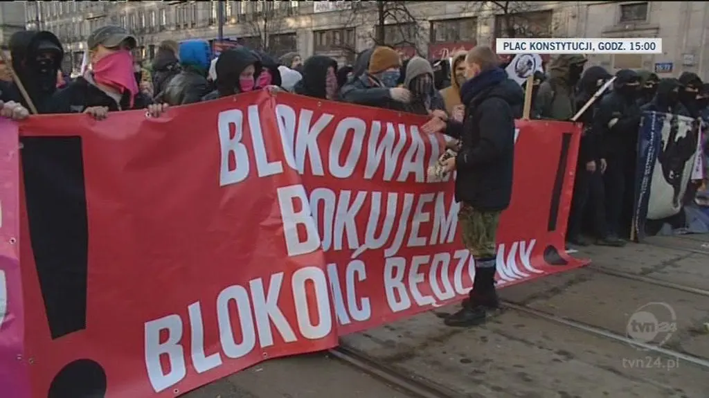 Zadymy w Warszawie (TVN24)