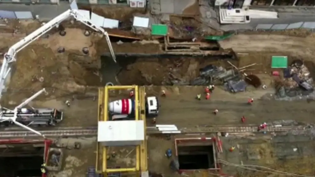 Zalewają osuwisko betonem