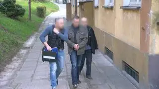 Zatrzymanie mężczyzny przez policję