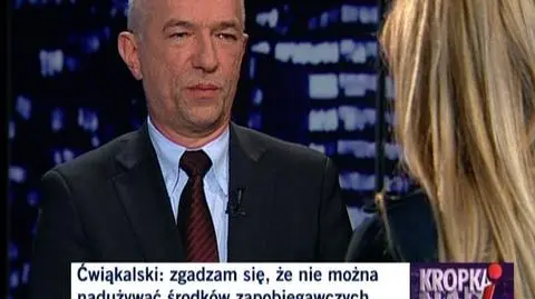 Zbigniew Ćwiąkalski w "Kropce nad i"