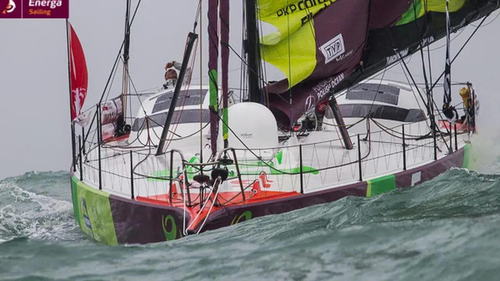 Zbigniew „Gutek” Gutkowski na pokładzie jachtu ENERGA 2