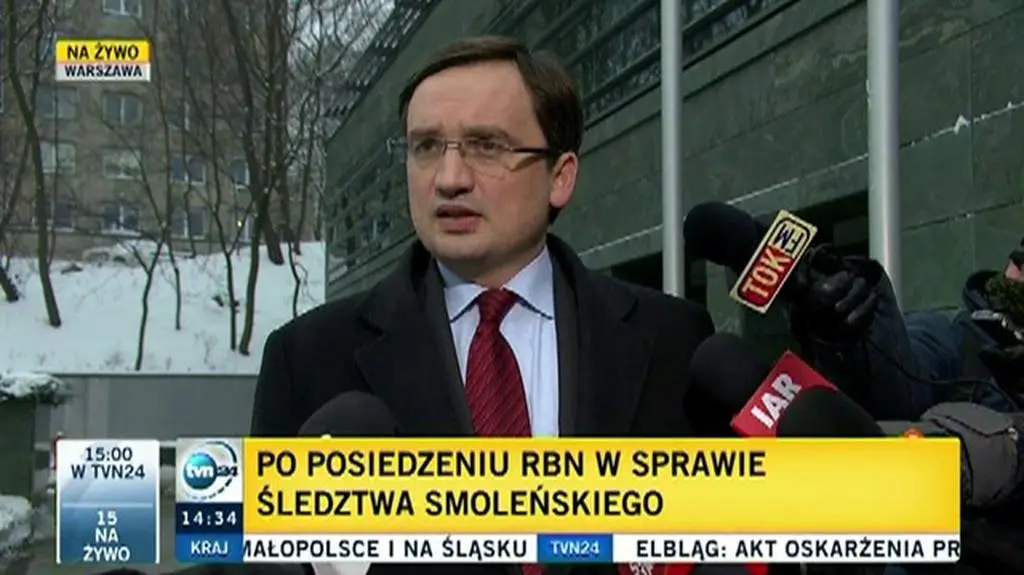 Zbigniew Ziobro po posiedzeniu RBN