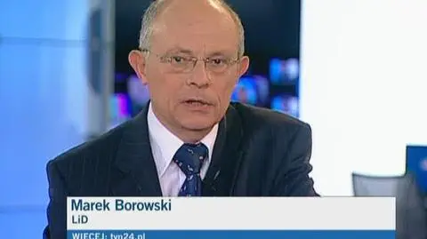 Zdaniem Marka Borowskiego LiD zyskał na wyborach (TVN24)