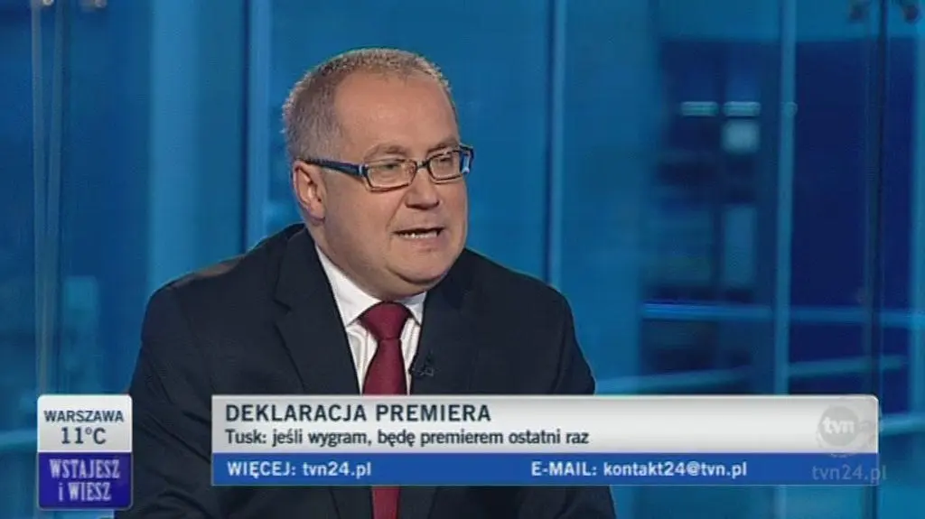 Zdaniem Wikińskiego Tusk myśli o prezydenturze (TVN24)