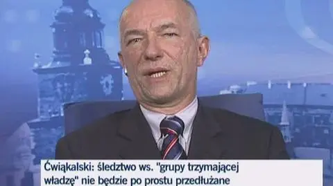Zdaniem Zbigniewa Ćwiąkalskiego zmowa milczenia uniemożliwia wyjaśnienie sprawy GTW
