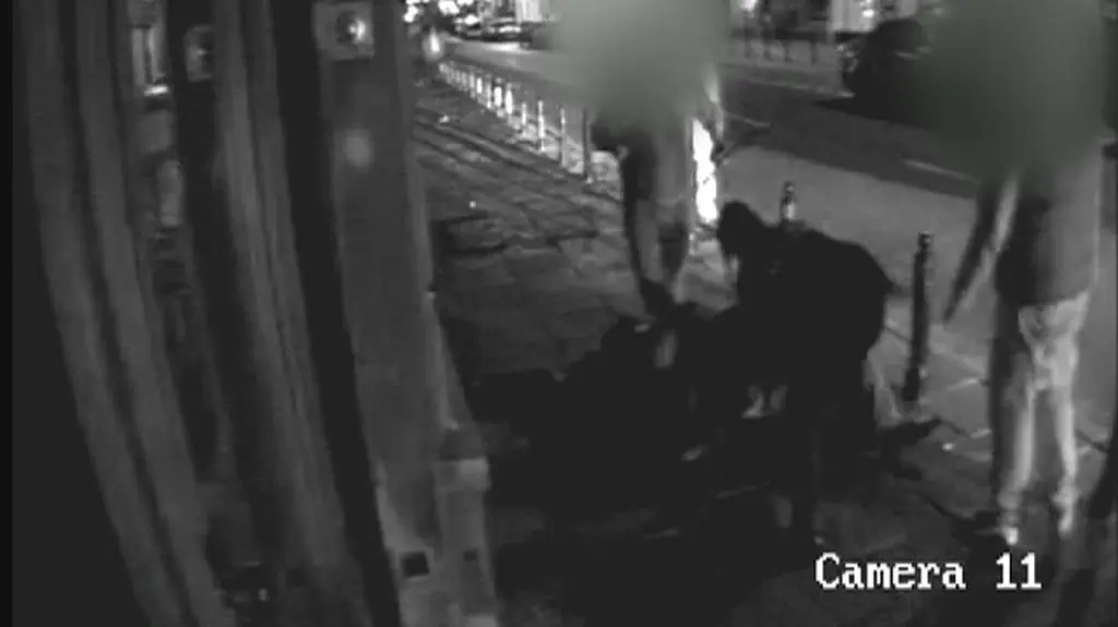 Zdjęcia ukazujące zajście przy ul. Mazowieckiej