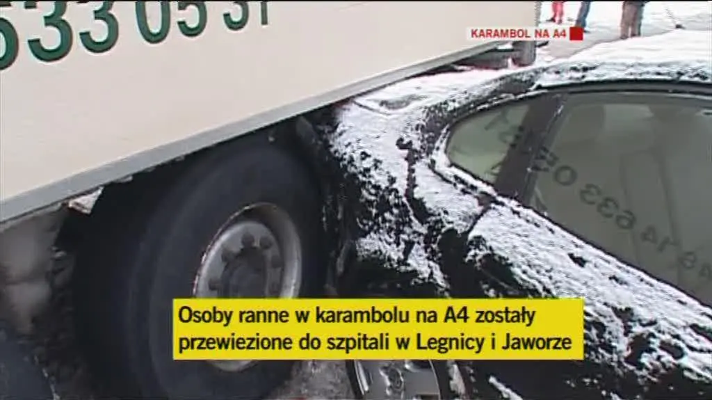 Zdjęcia z karambolu na A4