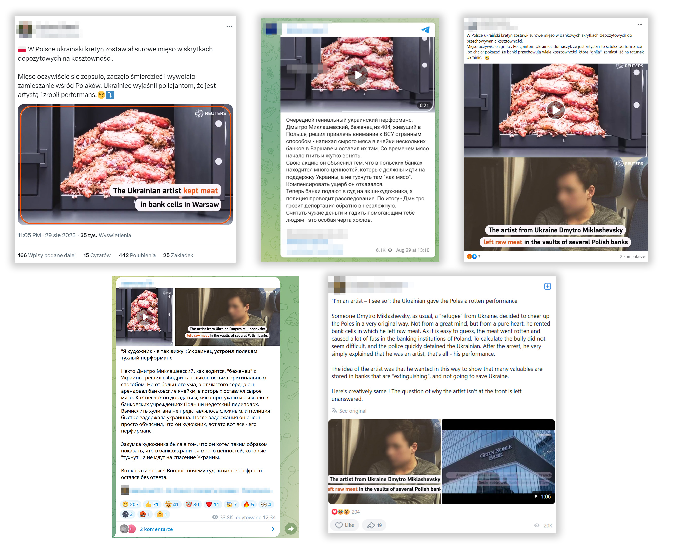 Wideo zaczął rozpowszechniać użytkownik Twittera piszący po polsku
