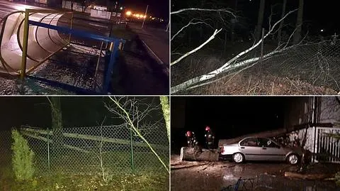 Zerwane dachy, powalone drzewa, 200 tys. domów bez prądu