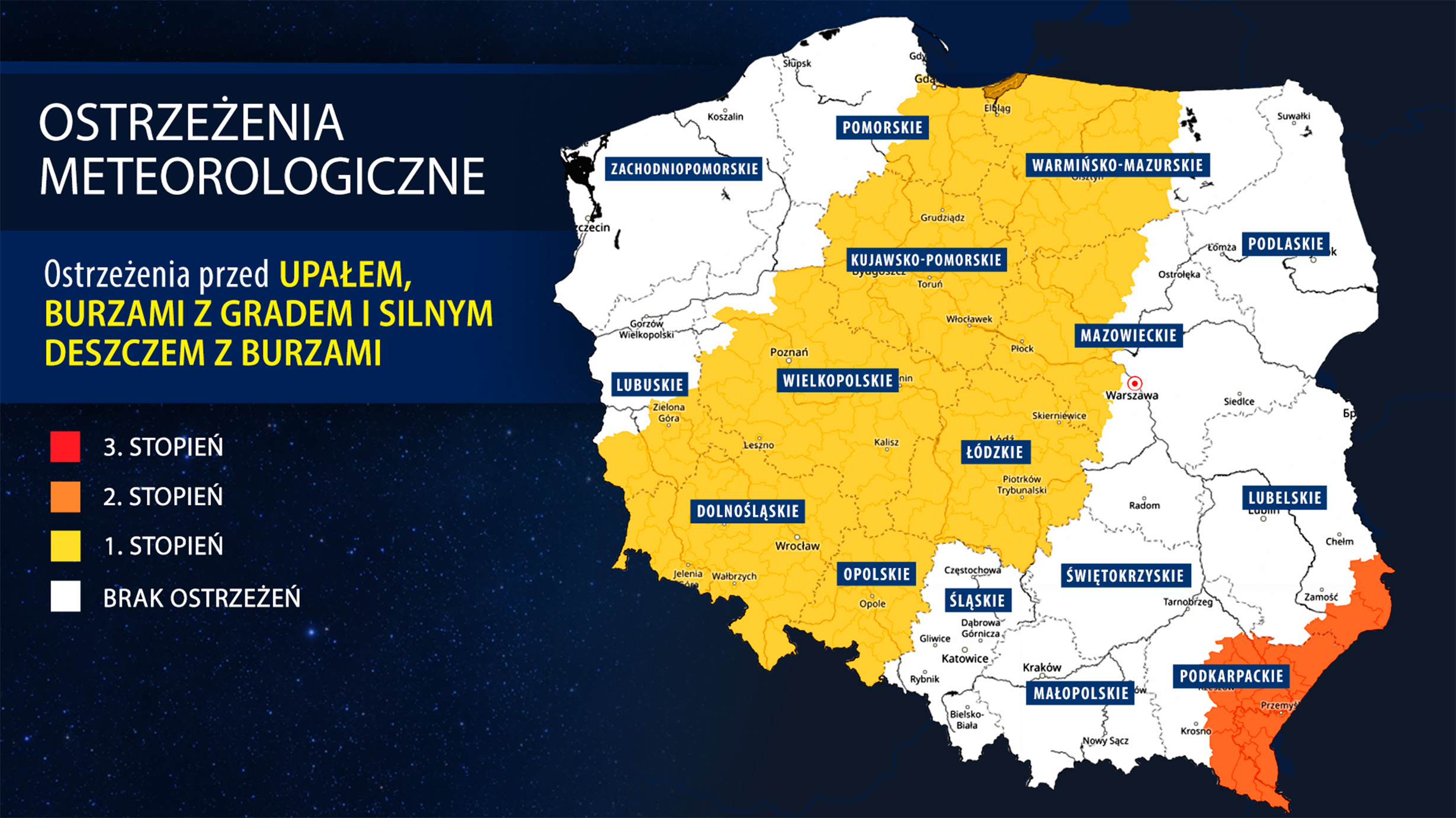Ostrzeżenia meteorologiczne IMGW