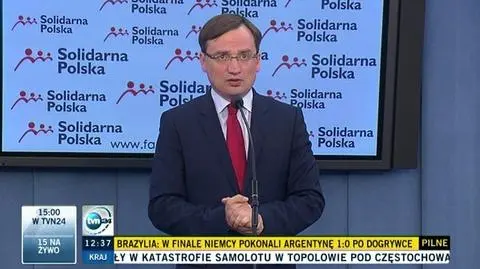 Ziobr: jestem gotów odejść z polityki