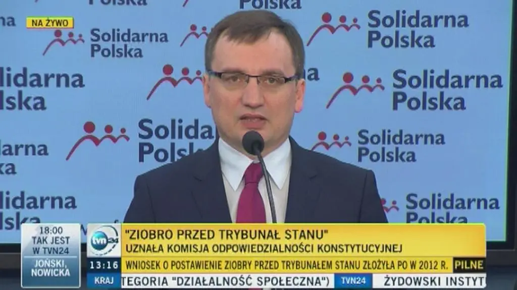 Ziobro: decyzja komisji to zemsta za moją walkę z korupcją